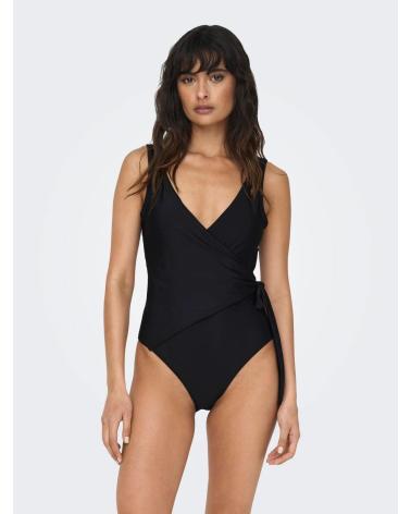 ONLY FATO DE BANHO JULIE WRAP TIE PRETO 15283188 NEGRO