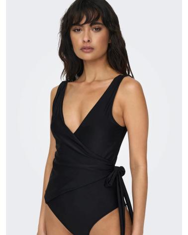 ONLY FATO DE BANHO JULIE WRAP TIE PRETO 15283188 NEGRO