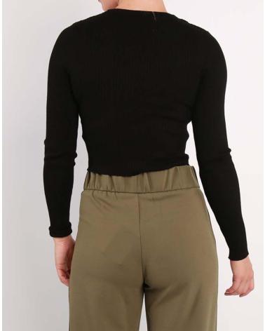 ONLY KURZER RIPPSTRICKPULLOVER 15300391 SCHWARZ NEGRO