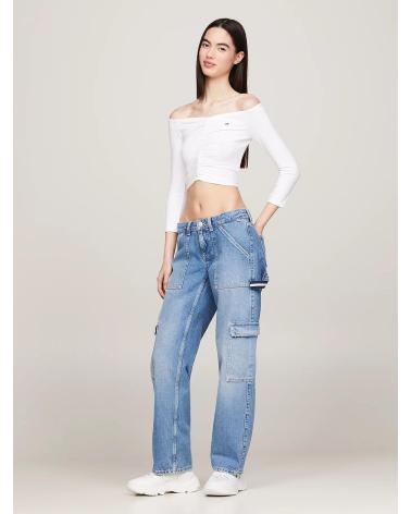 Início-TOMMY-JEANS-CAMISETA-ESSENTIAL-TOMMY-DW0DW17892-BLANCO