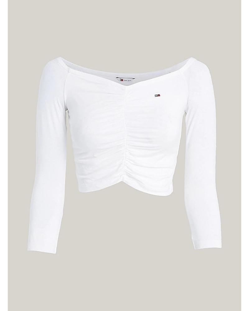 Início-TOMMY-JEANS-CAMISETA-ESSENTIAL-TOMMY-DW0DW17892-BLANCO