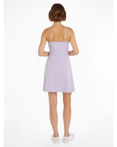 VESTIDO TOMMY JEANS ESSENTIAL STRAP FLARE ROXO DW0DW17988 PúRPURA