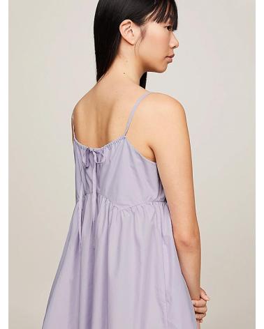 TOMMY JEANS POPLIN DRESS PURPLE DW0DW17940 PúRPURA