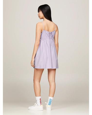 TOMMY JEANS POPLIN DRESS PURPLE DW0DW17940 PúRPURA