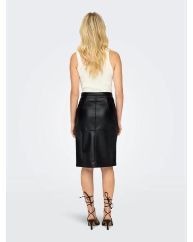 Inizio-ONLY-FALDA-PIEL-SINTETICA-MIDI-15322453-NEGRO