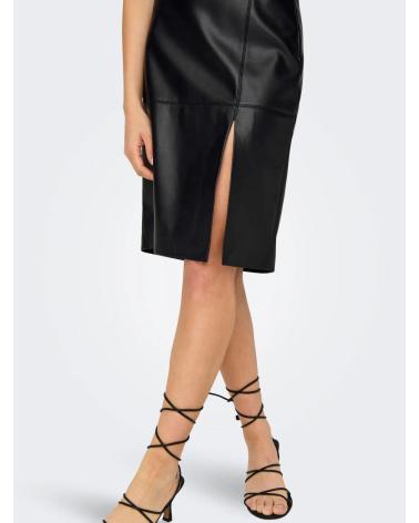 Inizio-ONLY-FALDA-PIEL-SINTETICA-MIDI-15322453-NEGRO