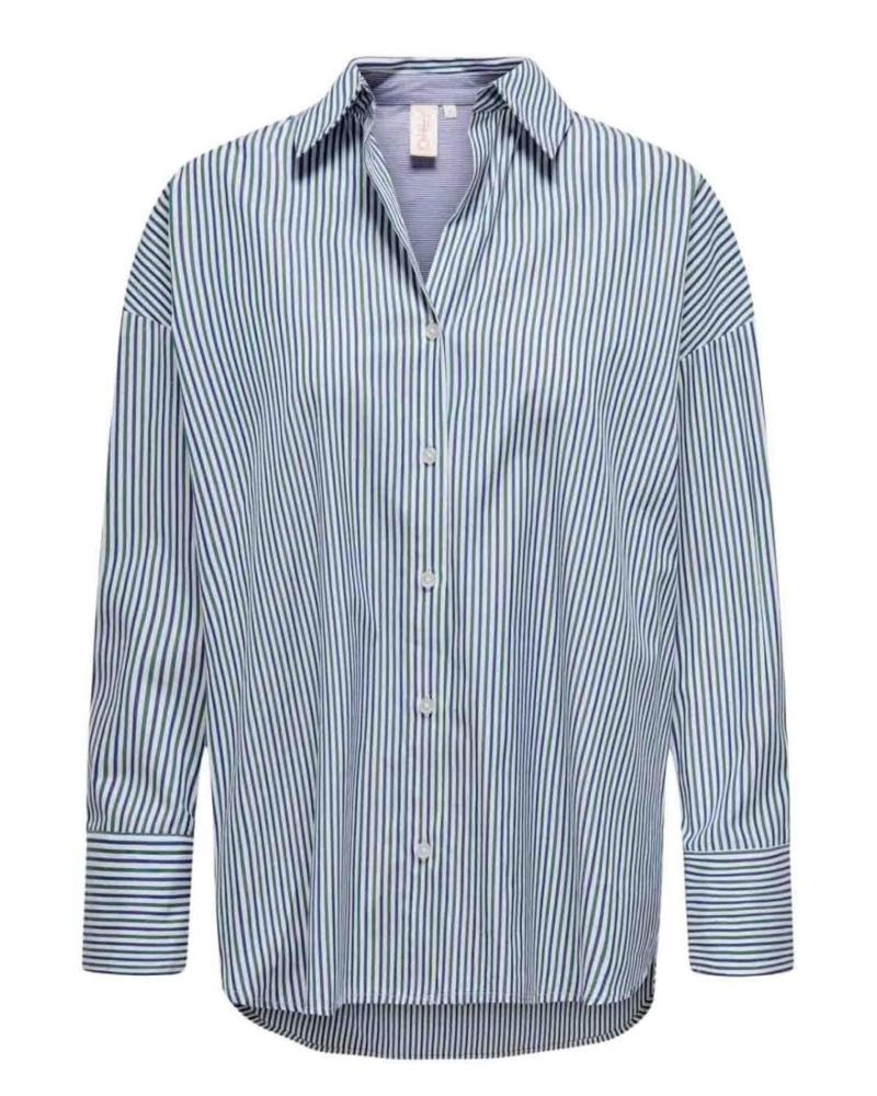 CAMISA HOLGADA A RAYAS ONLY 15328579 A RAYAS