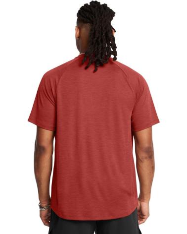 T-SHIRT SPORTIVA UA TECH UNDER ARMOUR TEXTURE ROSSA 1382796 ROJO