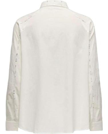 ONLY CAMISA LARGA LENTEJUELAS 15344656 BLANCO