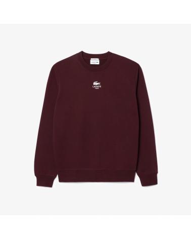LACOSTE CAMISOLA MOLETÃO NÃO ESCOVADO SH273600 VERMELHO ROJO