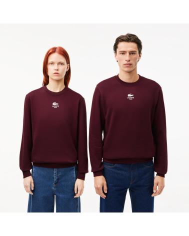 LACOSTE CAMISOLA MOLETÃO NÃO ESCOVADO SH273600 VERMELHO ROJO