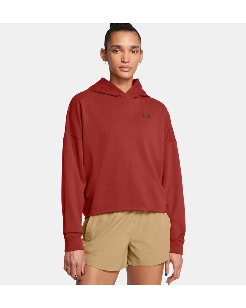 SWEAT OVERSIZE UNDER ARMOUR UA RIVAL TERRY 1382736 ROUGE ROJO