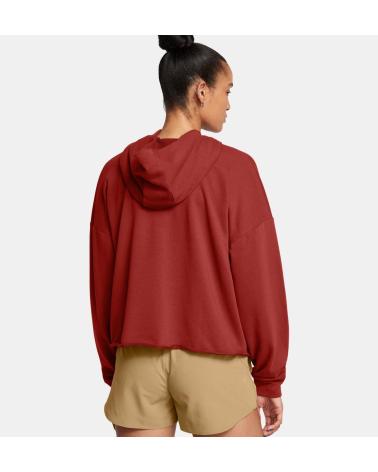 SWEAT OVERSIZE UNDER ARMOUR UA RIVAL TERRY 1382736 ROUGE ROJO