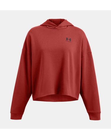 SWEAT OVERSIZE UNDER ARMOUR UA RIVAL TERRY 1382736 ROUGE ROJO