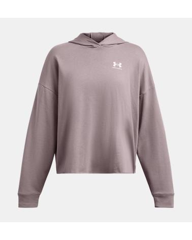 FELPA OVERSIZE UNDER ARMOUR UA RIVAL TERRY 1382736 LILLA LILA