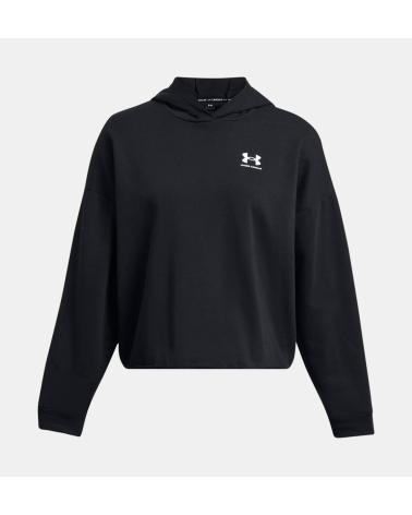 FELPA UNDER ARMOUR OVERSIZED UA RIVAL TERRY 1382736 NERA NEGRO
