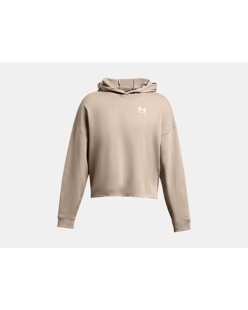 UNDER ARMOUR OVERSIZED UA RIVAL TERRY SWEATSHIRT 1382736 BEIGE BEIGE