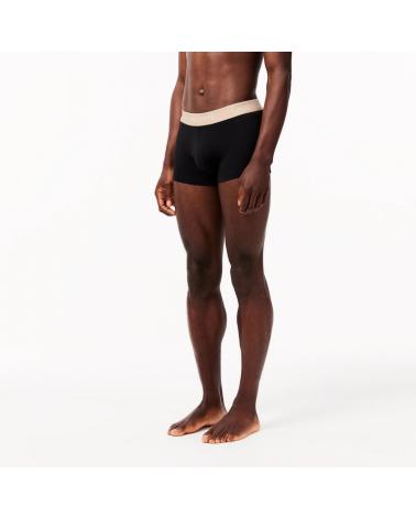 LOT DE 3 BOXERS LACOSTE 5H3401 NOIR NEGRO