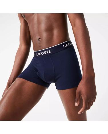 LOT DE 3 BOXERS LACOSTE 6H3420 MULTICOLORE ROJO