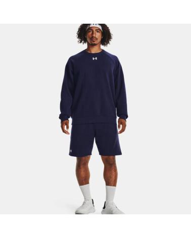 FELPA UNDER ARMOUR UA RIVAL FLEECE GIROCOLLO BLU MARINO 1379755 AZUL MARINO