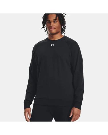 SWEAT-SHIRT UNDER ARMOUR UA RIVAL FLEECE COL ROND NOIR 1379755 NEGRO