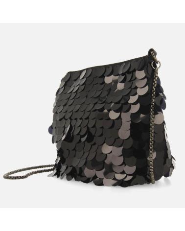 GIOSEPPO BORSA A SECCHIELLO CON PAILLETTES BEERZEL 73771 NERA NEGRO