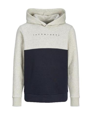 SWEAT À CAPUCHE JACK & JONES NAVY BLAZER 12259870 BLOCS BLANC/BLEU MARINE BLANCO