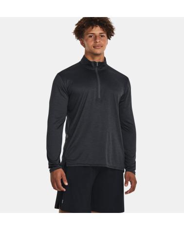 FELPA MEZZA ZIP UNDER ARMOUR TECH VENT 1382184 NERA NEGRO