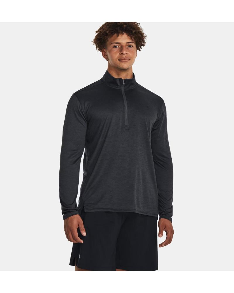 SWEAT-SHIRT DEMI-ZIP UNDER ARMOUR TECH VENT 1382184 NOIR NEGRO