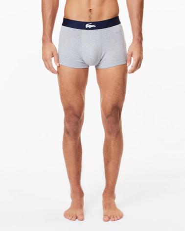 LOT DE 3 BOXERS LACOSTE 5H17774-00 BLEU MARINE AZUL MARINO