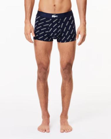 LOT DE 3 BOXERS LACOSTE 5H17774-00 BLEU MARINE AZUL MARINO