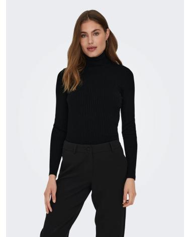 JERSEY DE PUNTO CUELLO ALTO ONLY ONLKAROL NEGRO 15165075 NEGRO