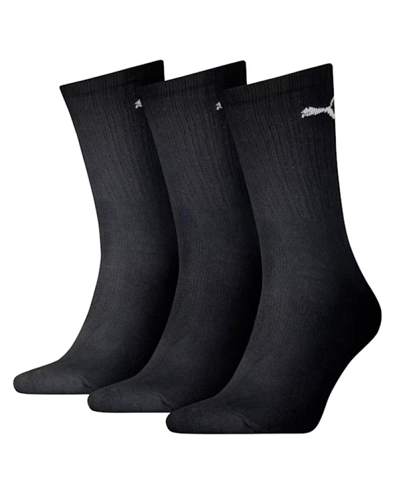 MEIAS PUMA REGULAR CREW 100000945 PRETAS NEGRO