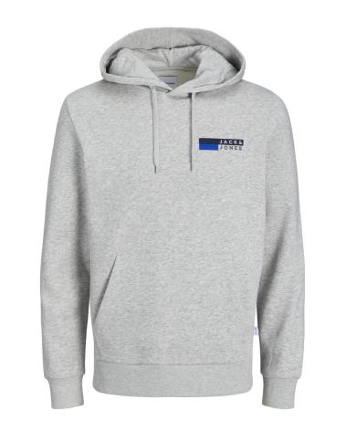 SWEAT À CAPUCHE JACK & JONES JJECORP 12233599 GRIS GRIS
