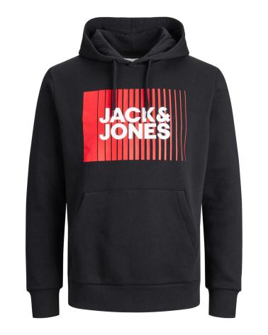 JACK & JONES SWEAT À CAPUCHE JJECORP 12233599 NOIR NEGRO