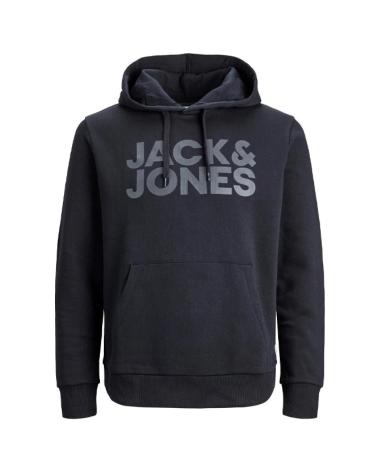 MOLETOM COM CAPUZ JACK & JONES JACKJONES 12152840 PRETO NEGRO