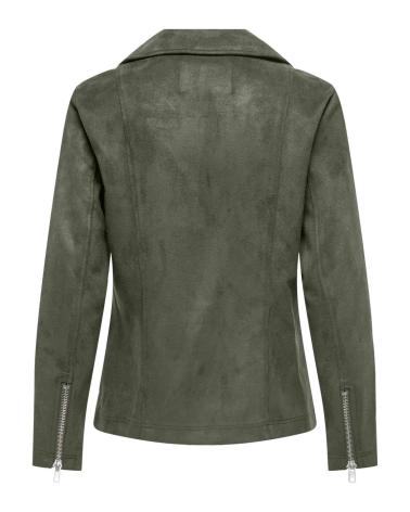 CHAQUETA ASIMÉTRICA ONLY CON CREMALLERA, MODELO 15304567 VERDE VERDE
