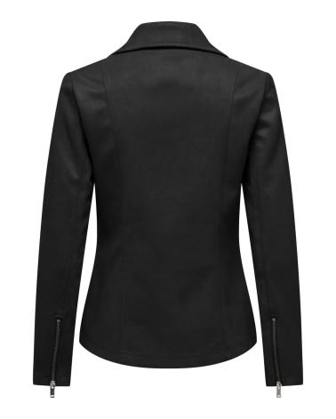CHAQUETA BIKER ONLY CON CREMALLERA ASIMÉTRICA 15304567 NEGRA NEGRO