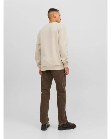 JACK & JONES CREW NECK SWEATSHIRT 12249341 BEIGE BEIGE