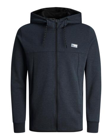 SWEAT-SHIRT ZIPPÉ À LOGO JACK & JONES BLEU AZUL