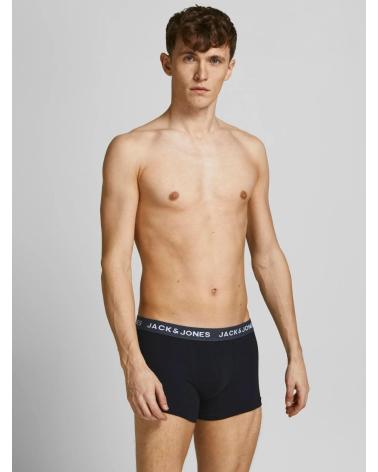 JACK & JONES PACK DE BOXERS MICROFIBRE TRUNKS NOIRS 12204876 BLACK
