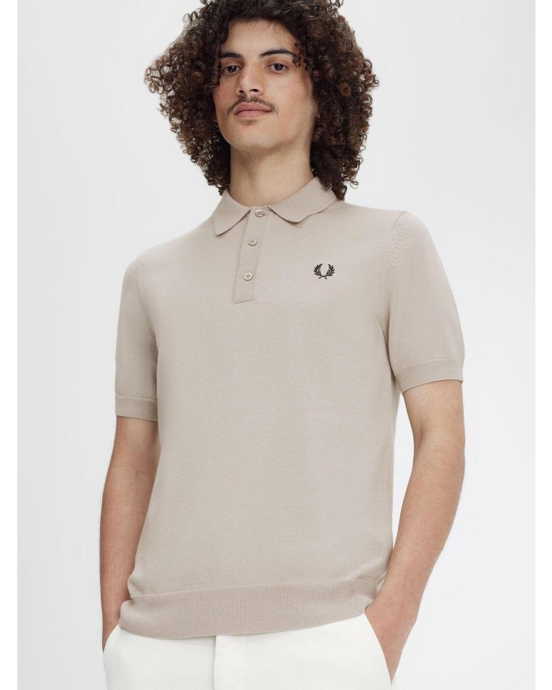 FRED PERRY CLASSIC KNITTED POLO BEIGE K7623 BEIGE