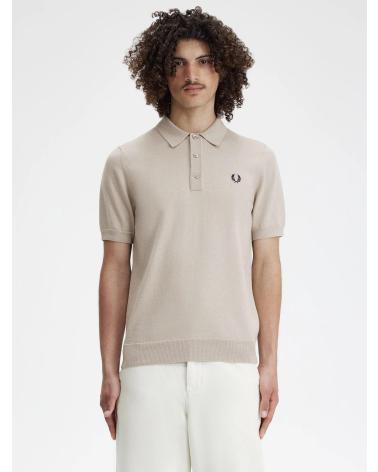 FRED PERRY CLASSIC KNITTED POLO BEIGE K7623 BEIGE