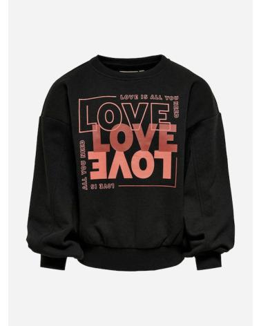 SWEAT-SHIRT ONLY 15243425 NOIR AVEC IMPRIMÉ LOVE NEGRO