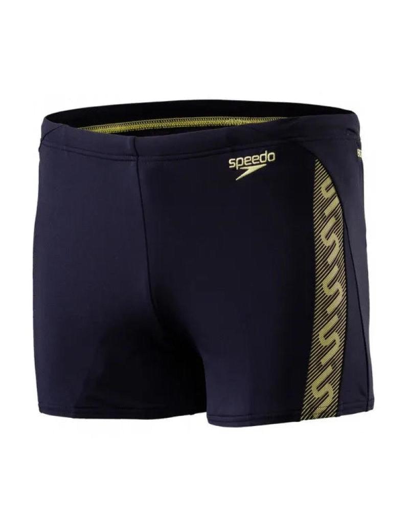 SPEEDO MONOGRAM ASHT JM - BOXER DE NATAÇÃO AZUL MARINHO AZUL MARINO