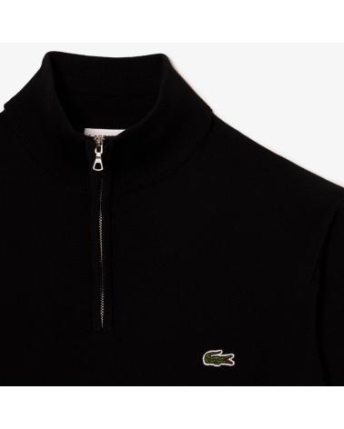 CAMISOLA LACOSTE COM ZÍPER AH1980 PRETO BLACK