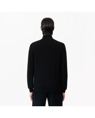 CAMISOLA LACOSTE COM ZÍPER AH1980 PRETO BLACK