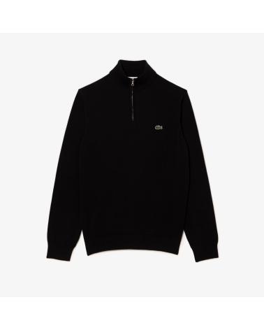 PULL LACOSTE ZIPPÉ AH1980 NOIR BLACK