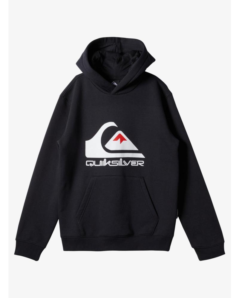 MOLETOM COM CAPUZ QUIKSILVER BIG LOGO PRETO AQBFT03099 NEGRO