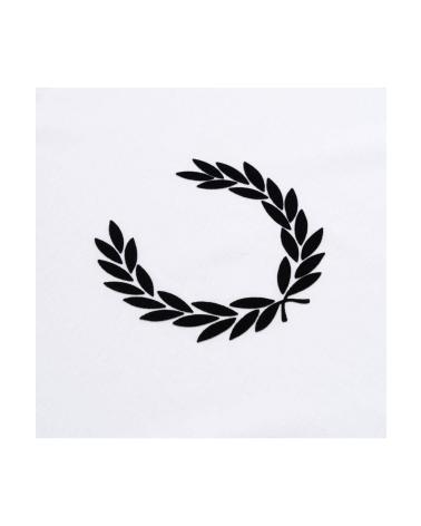 FRED PERRY T-SHIRT WEISS MIT GROSSEM LOGO M7708 BLANCO